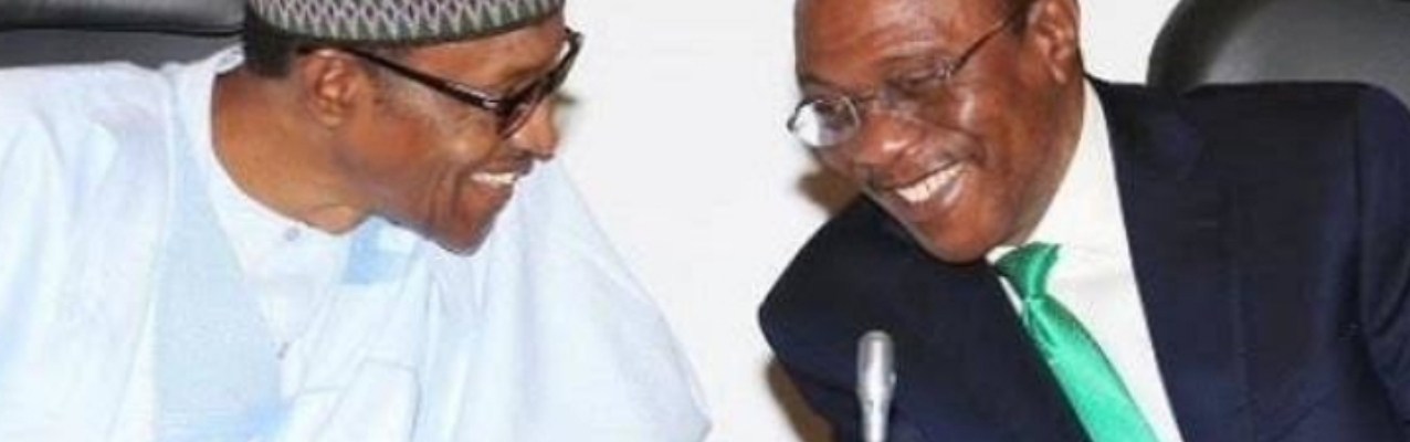 President Muhammadu Buhari and Godwin Emefiele of CBN